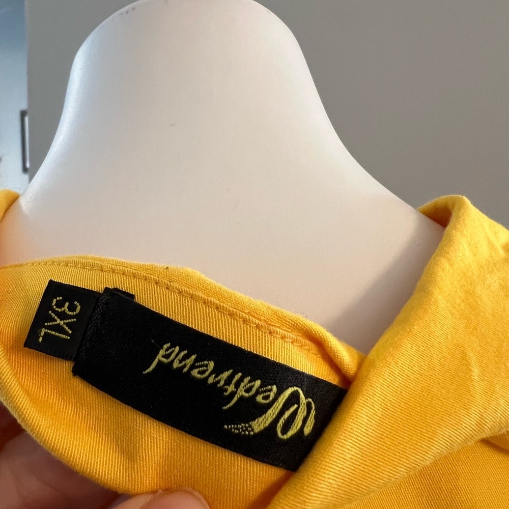 Wedtrend Like New Yellow Midi Dress — image 3 of 5